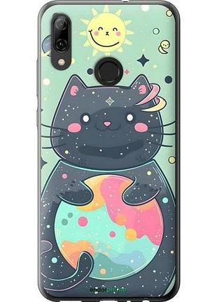Чехол на huawei p smart 2019 милый котик хуавей п смарт 2019