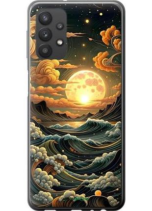 Чехол на samsung galaxy a32 a325f арт волны самсунг а32 а325ф