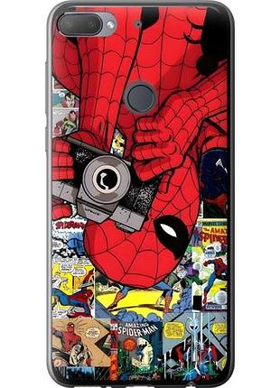 Чехол на htc desire 12 plus человек паук, spiderman 2 хтс дизайр 12 плюс 2