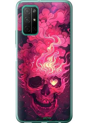 Чехол на huawei honor 30s череп арт хуавей хонор 30с