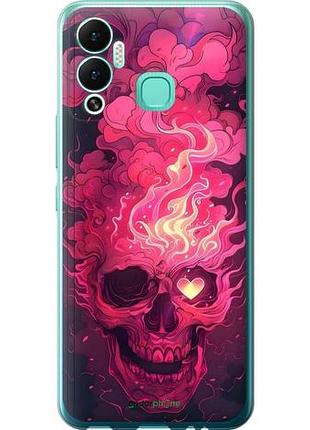 Чехол на infinix hot 12 play череп арт инфикс хот 12 плей