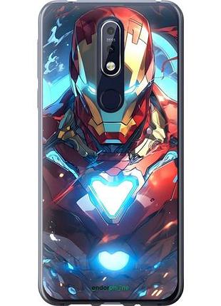 Чехол на nokia 7.1 железный человек нокиа 7.1