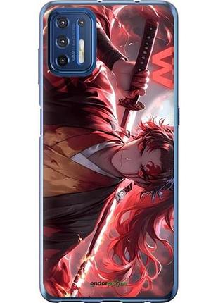 Чохол на motorola g9 plus аніме воїн