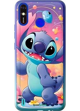 Чехол на tecno spark 4 lite стич 2