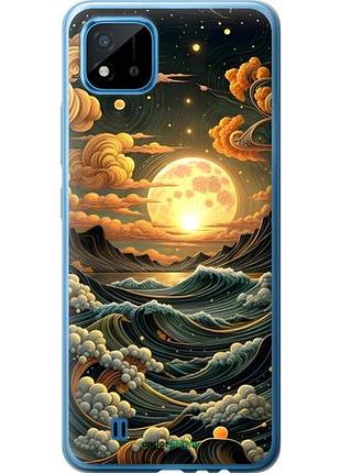 Чехол на realme c11 2021 арт волны риалми с11 2021
