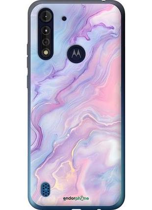 Чохол на motorola g8 power lite ніжний мармур