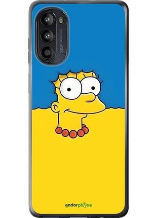 Чохол на motorola moto g52 мардж прапор україни