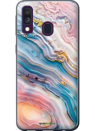 Чехол на samsung galaxy a40 2019 a405f мрамор красивый самсунг а40 2019 а405ф