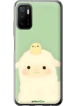 Чехол на xiaomi redmi note 10 5g барашек и ципленок сяоми редми ноут 10 5г