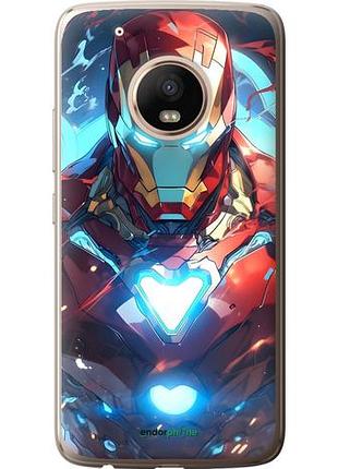 Чехол на motorola moto g5 plus железный человек моторола мото г5 плюс