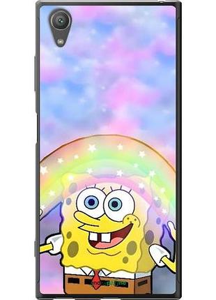 Чехол на sony xperia xa1 plus g3412 спанч боб, sponge bob сони эксперия ха1 плюс г3412