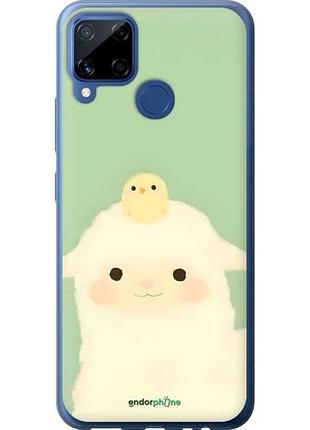 Чехол на realme c15 барашек и ципленок риалми с15