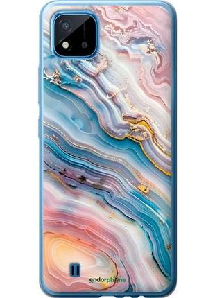 Чохол на realme c20a мармур красивий