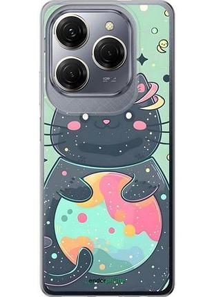 Чехол на tecno spark 20 pro милый котик текно спарк 20 про