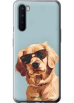 Чехол на oneplus nord пес в очках 1+ норд
