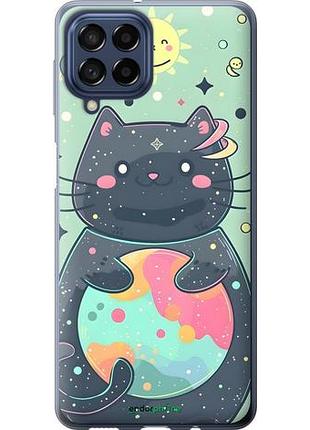 Чехол на samsung galaxy m53 m536b милый котик самсунг м53 м536б