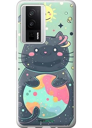 Чехол на xiaomi redmi k60 милый котик сяоми редми к60