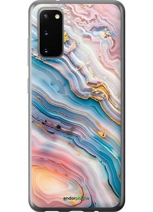 Чехол на samsung galaxy s20 мрамор красивый самсунг с20