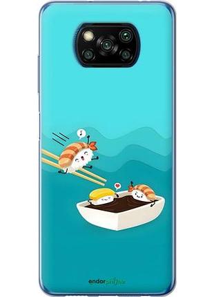 Чехол на xiaomi poco x3 pro суши