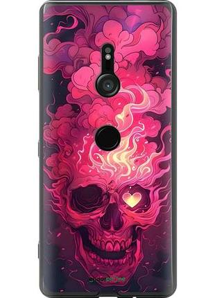 Чехол на sony xperia xz3 h9436 череп арт сони эксперия хз3 х9436