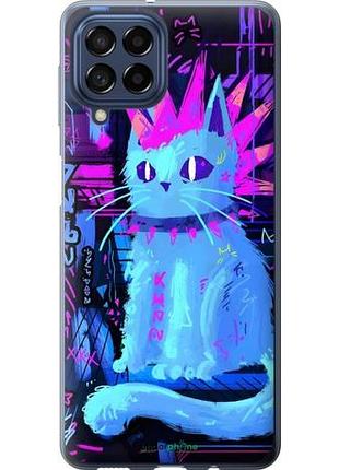 Чехол на samsung galaxy m53 m536b кот панк самсунг м53 м536б