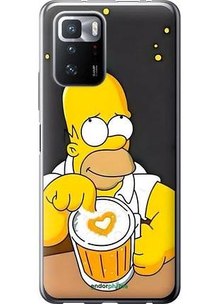 Чехол на xiaomi poco x3 gt гомер пиво сяоми поко х3 гт