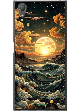 Чехол на sony xperia xa1 plus g3412 арт волны сони эксперия ха1 плюс г3412