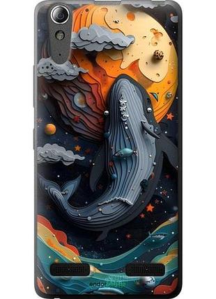 Чехол на lenovo k3 (k30-t) кит в космосе леново к3 (к30-t)