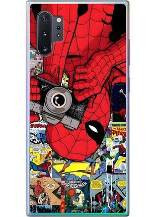 Чехол на samsung galaxy note 10 plus человек паук, spiderman 2 самсунг ноут 10 плюс 2