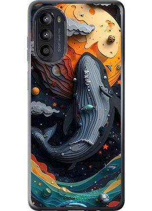 Чехол на motorola moto g52 кит в космосе моторола мото г52