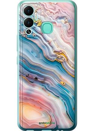 Чехол на infinix hot 12 play мрамор красивый инфикс хот 12 плей