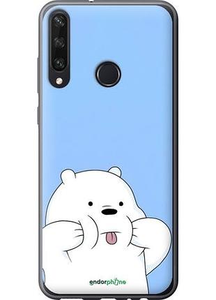 Чехол на huawei y6p милый мишка хуавей у6p