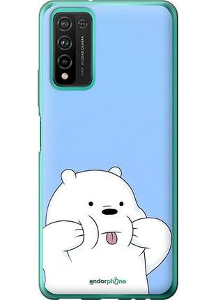 Чехол на huawei honor 10x lite милый мишка хуавей хонор 10х лайт