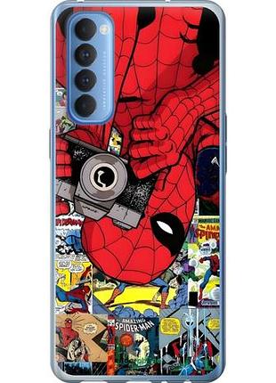 Чехол на oppo reno 4 pro человек паук, spiderman 2 оппо рено 4 про 2