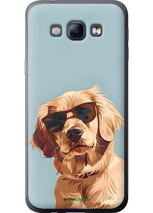 Чехол на samsung galaxy a8 a8000 пес в очках самсунг а8 а8000