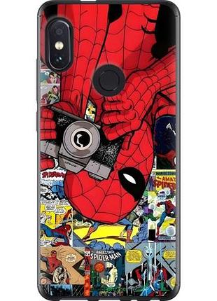 Чехол на xiaomi redmi note 5 pro человек паук, spiderman 2 сяоми редми ноут 5 про 2