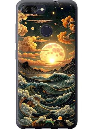 Чехол на asus zenfone max plus m1 zb570tl арт волны асус зенфон макс плюс м1 зетб570тл