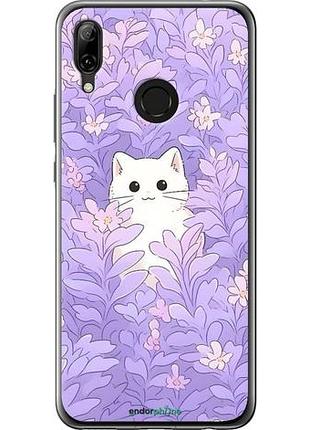 Чехол на huawei nova 3 котик в цветах хуавей нова 3