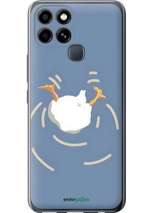 Чехол на infinix smart 6 смешная утка, гусь инфикс смарт 6
