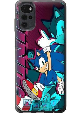 Чехол на motorola g22 соник sonic моторола г22