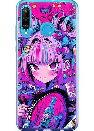 Чехол на huawei p30 lite аниме милаха хуавей п30 лайт