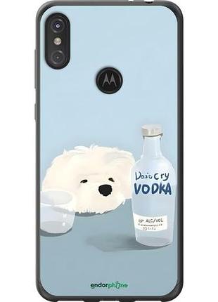 Чехол на motorola one power пес водка моторола ван повер