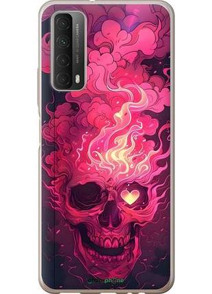 Чехол на huawei p smart 2021 череп арт хуавей п смарт 2021