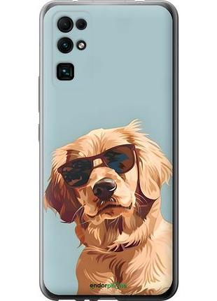 Чехол на huawei honor 30 пес в очках хуавей хонор 30