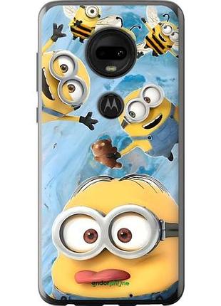 Чехол на motorola moto g7 миньоны моторола мото г7