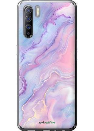 Чехол на oppo reno 3 нежный мрамор оппо рено 3