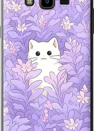 Чехол на samsung galaxy j7 neo j701f котик в цветах самсунг й7 нeo й701ф