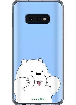 Чехол на samsung galaxy s10e милый мишка самсунг с10e