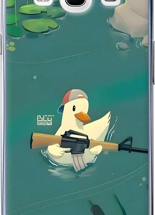 Чехол на samsung galaxy s3 i9300 уточка с автоматом самсунг с3 и9300