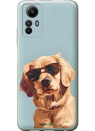 Чехол на xiaomi redmi note 12s пес в очках сяоми редми ноут 12с
